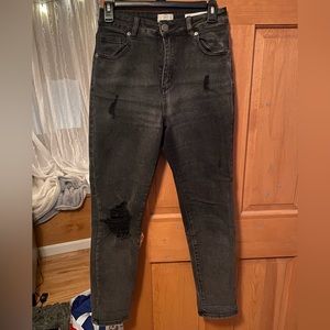 High-waisted Straight Leg Jeans